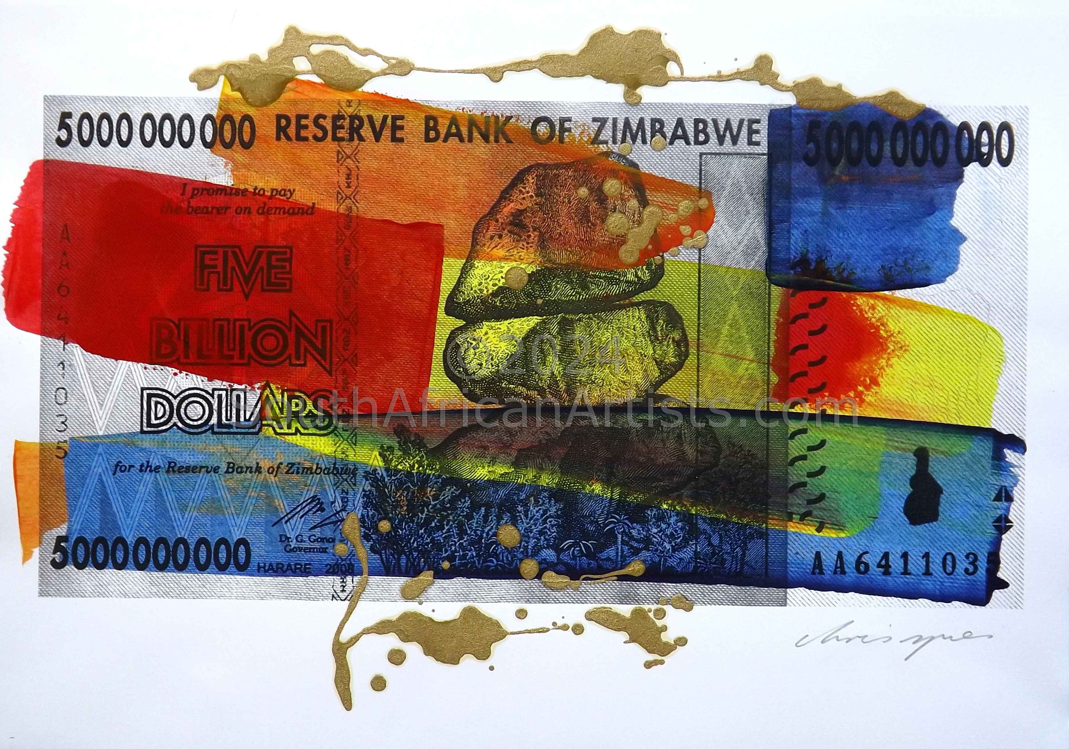 Five Billion Dollar Note Two Only in Africa