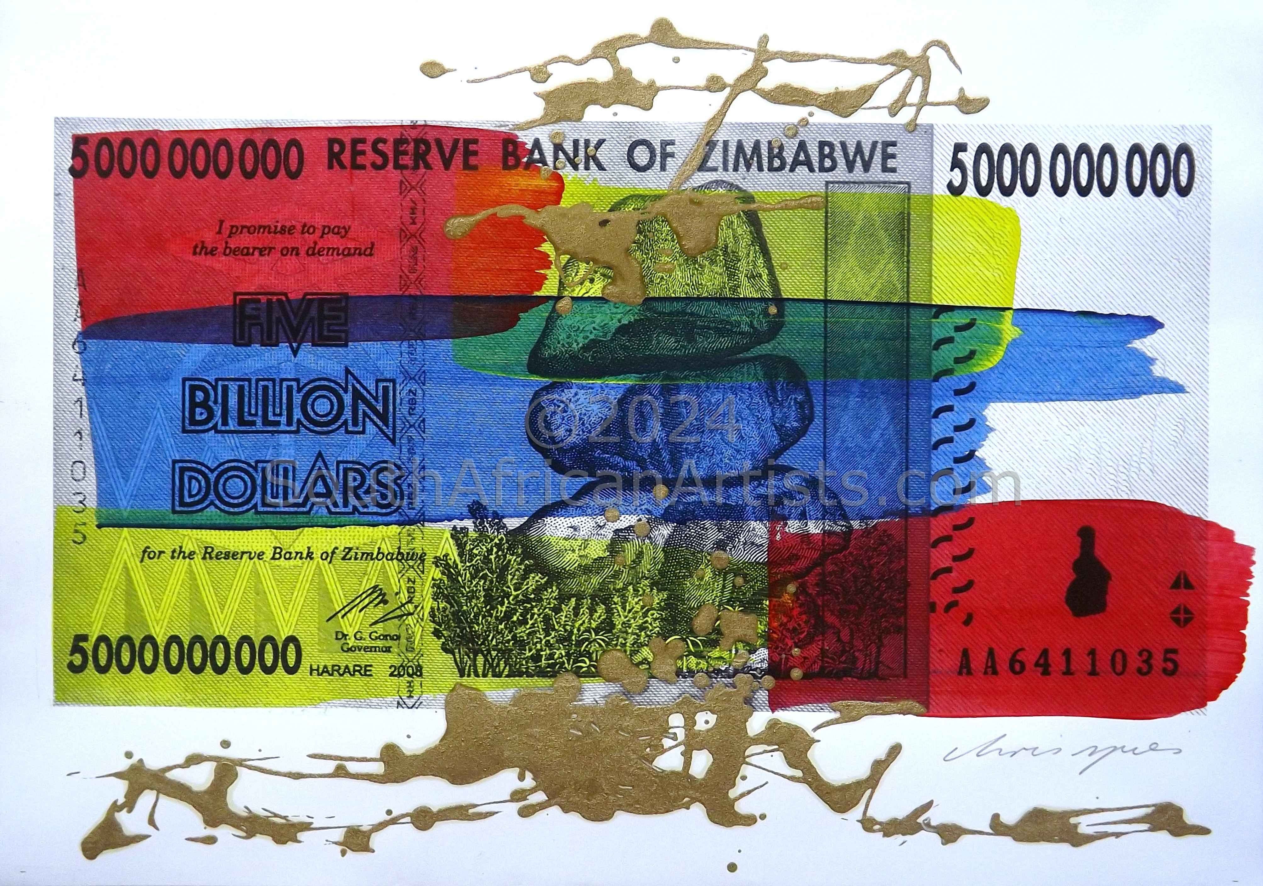 Five Billion Dollar Note Three Only in Africa