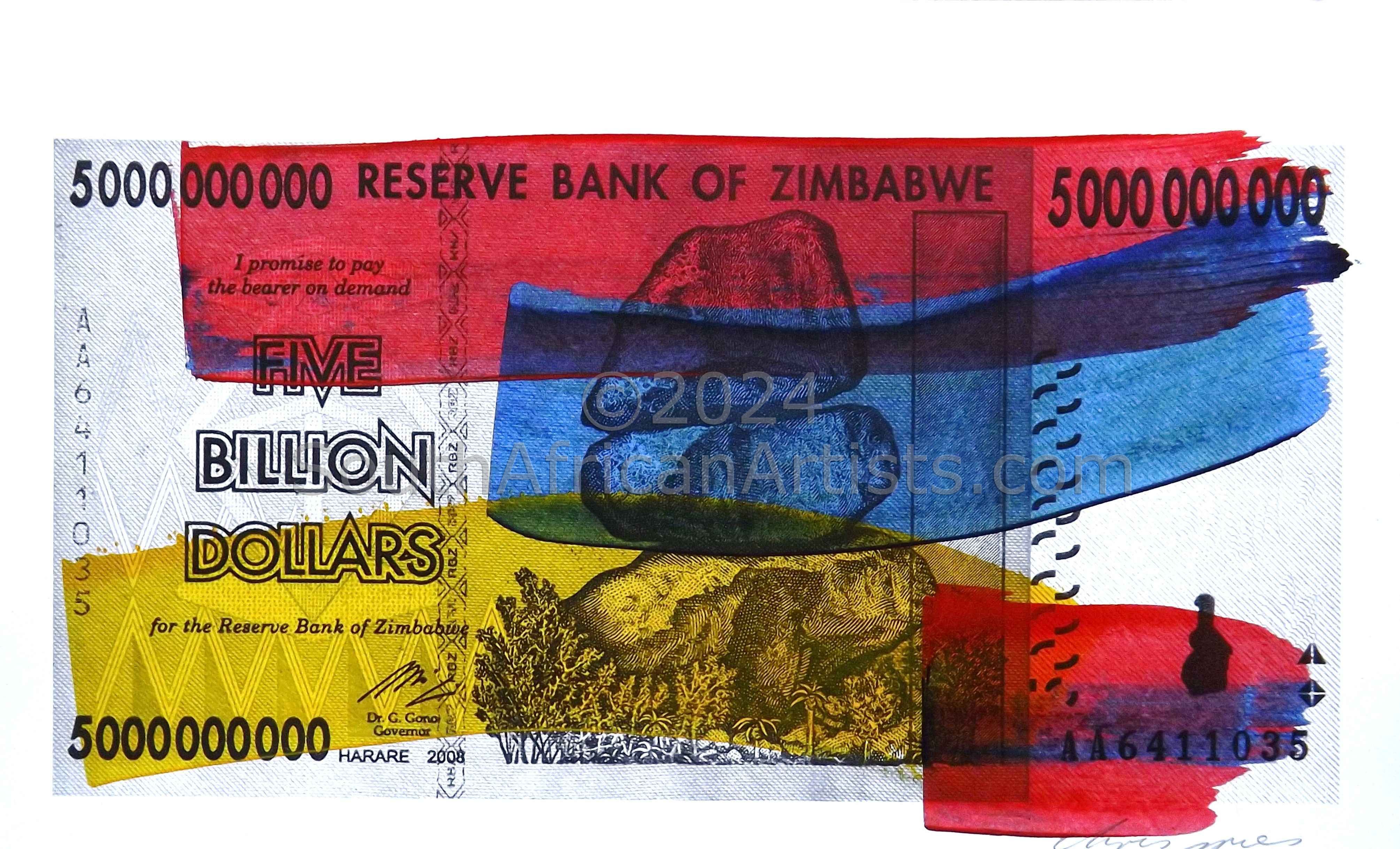 Five Billion Dollar Note Nine Only in Africa
