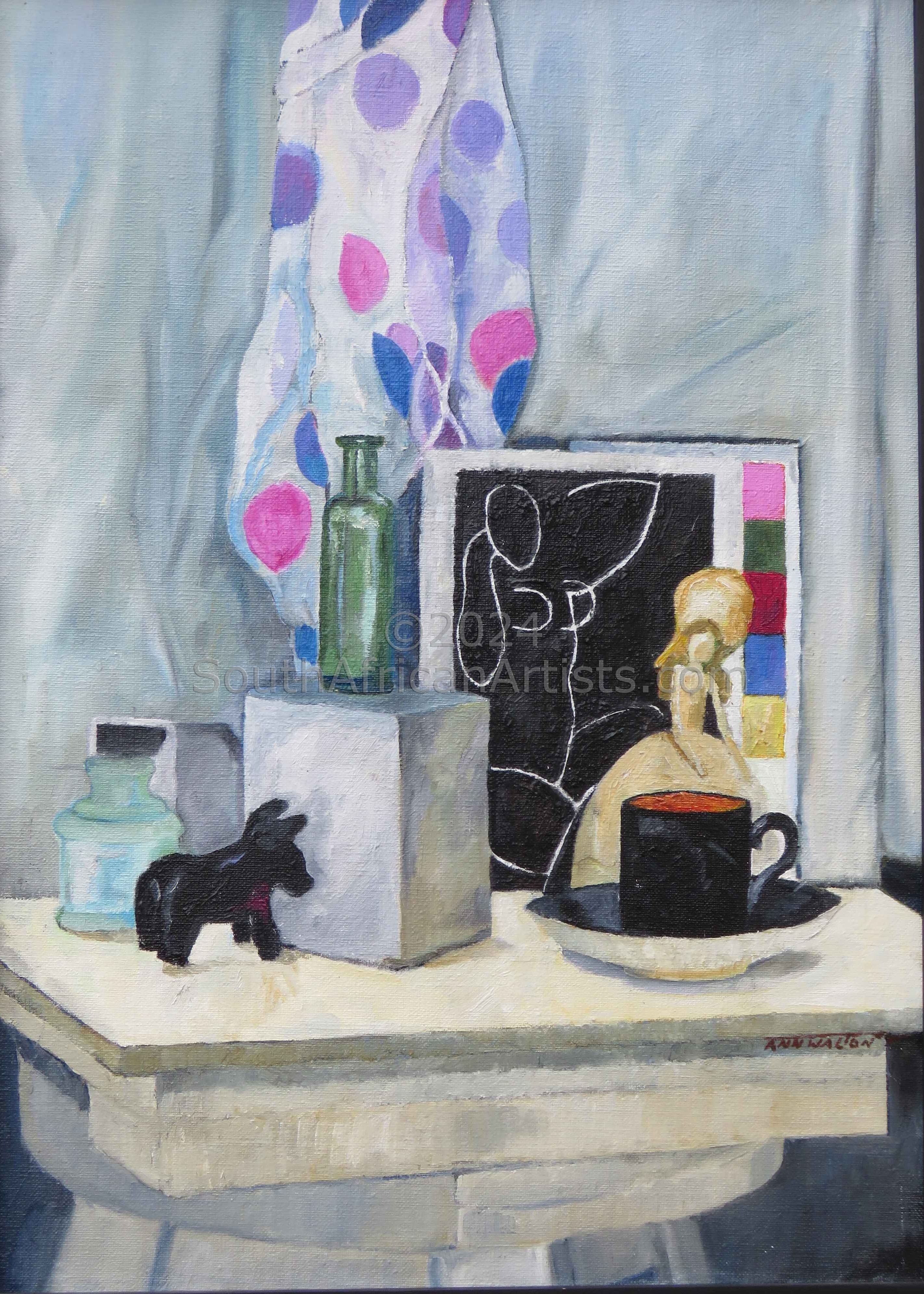 Still life with Matisse postcard