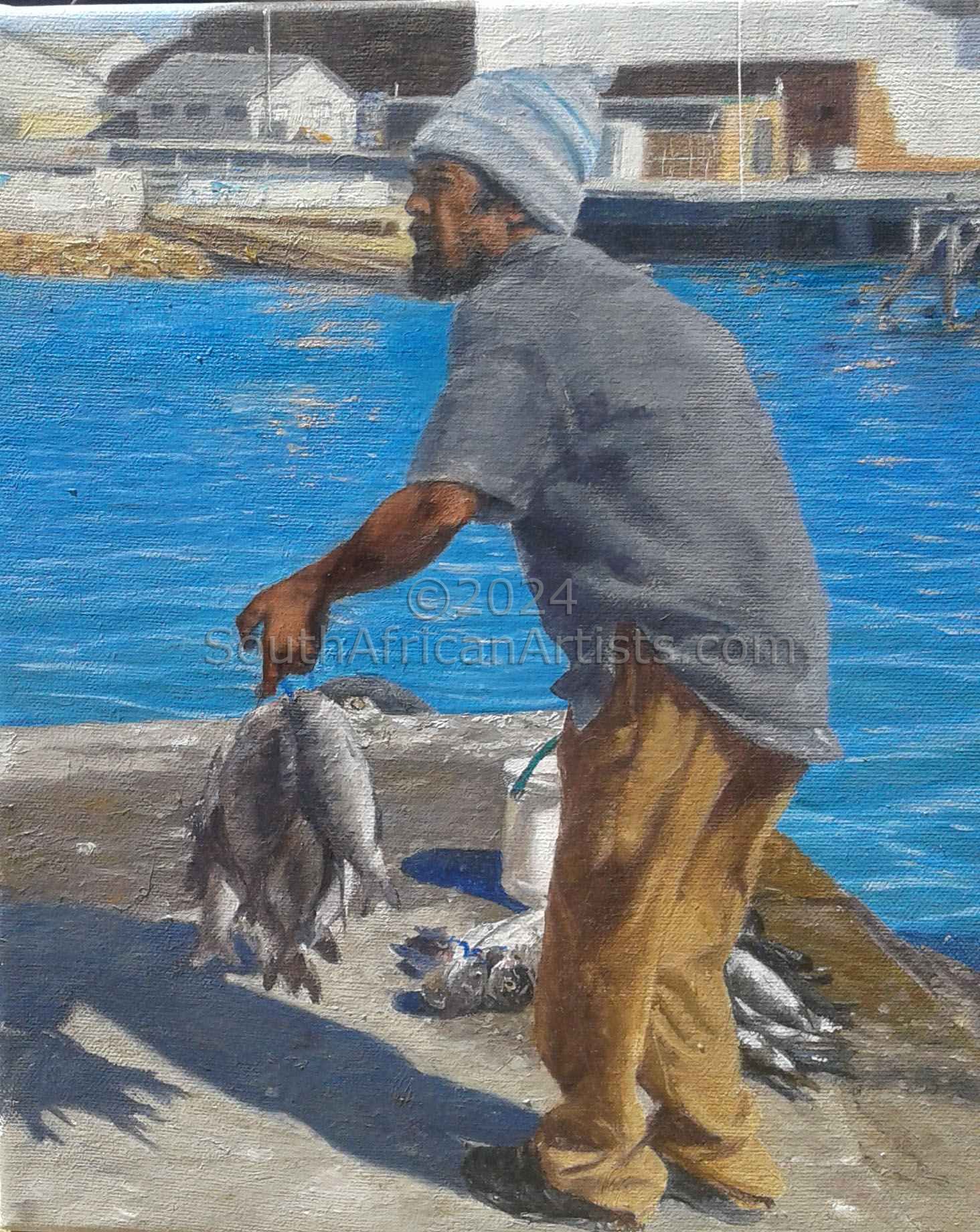Fisherman with Catch