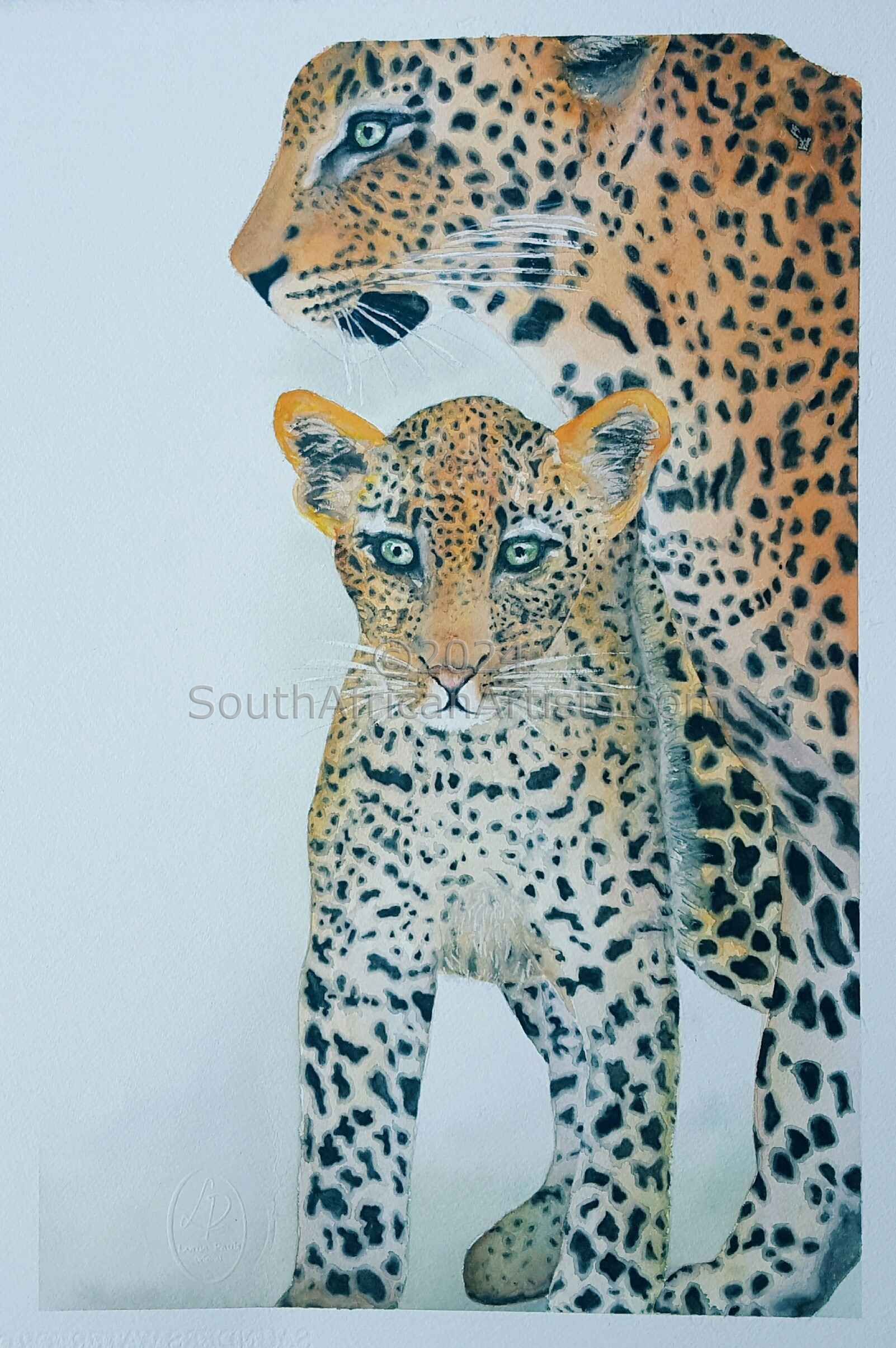 Close by - Leopard and Cub
