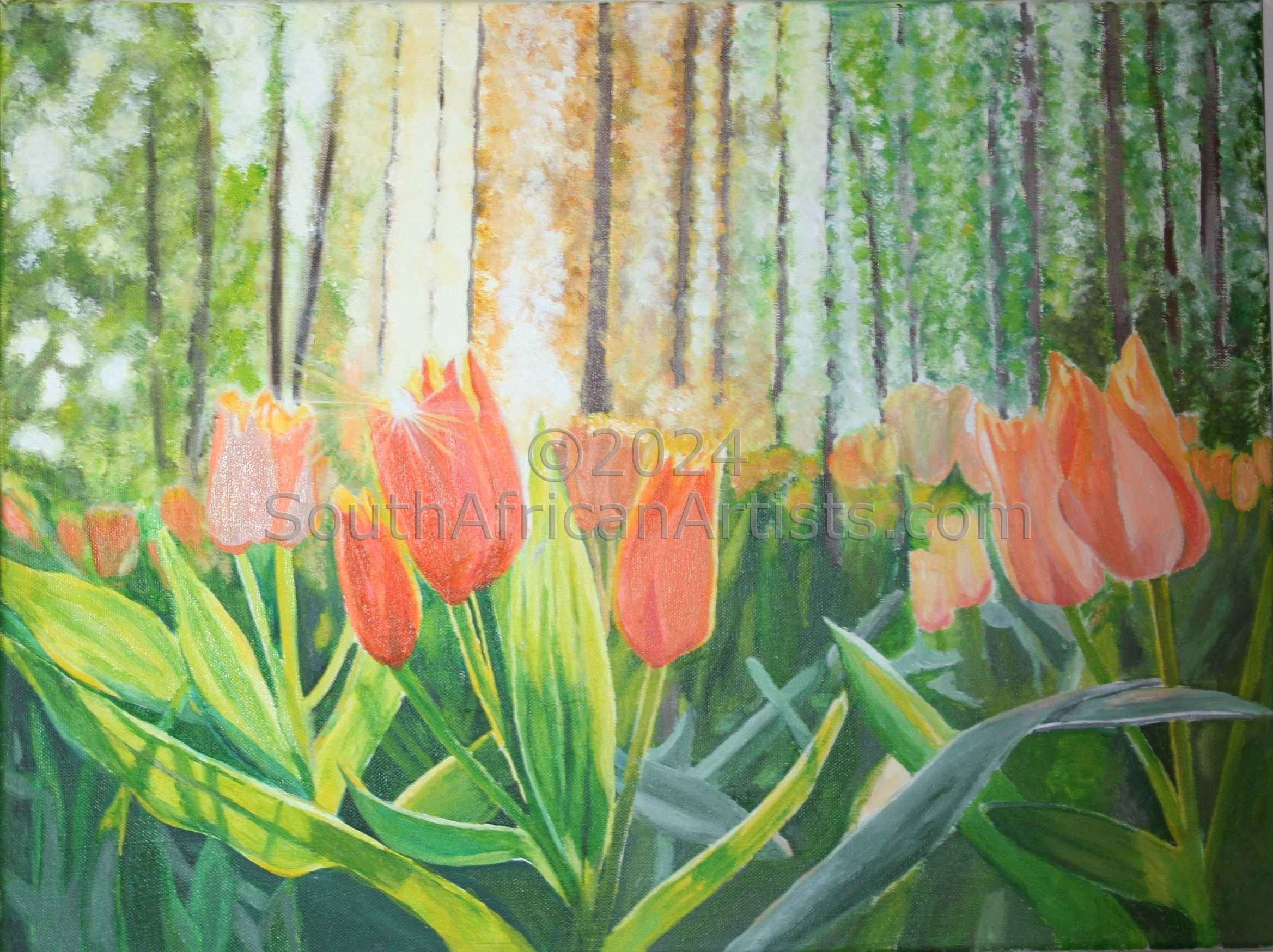 Tulips in the Forest
