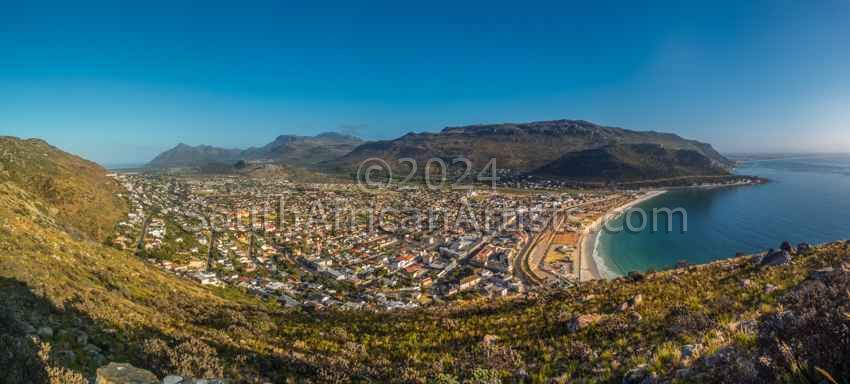 Looking Over Fish Hoek in Cape Town