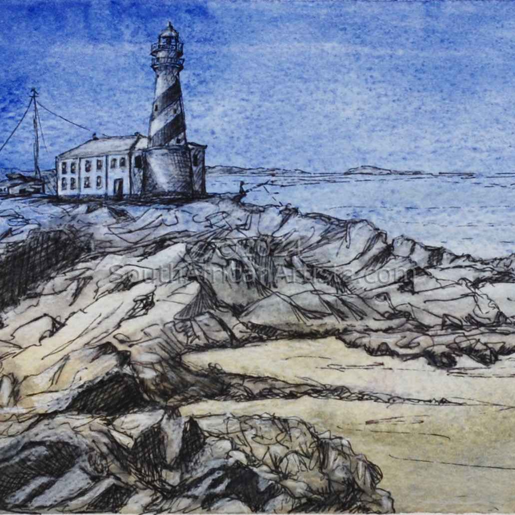 Lighthouse On The Rocks