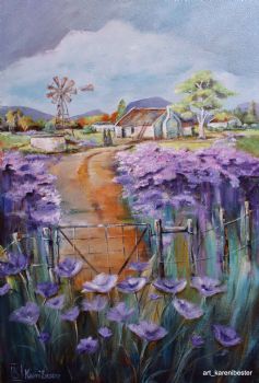 "Purple landscape"