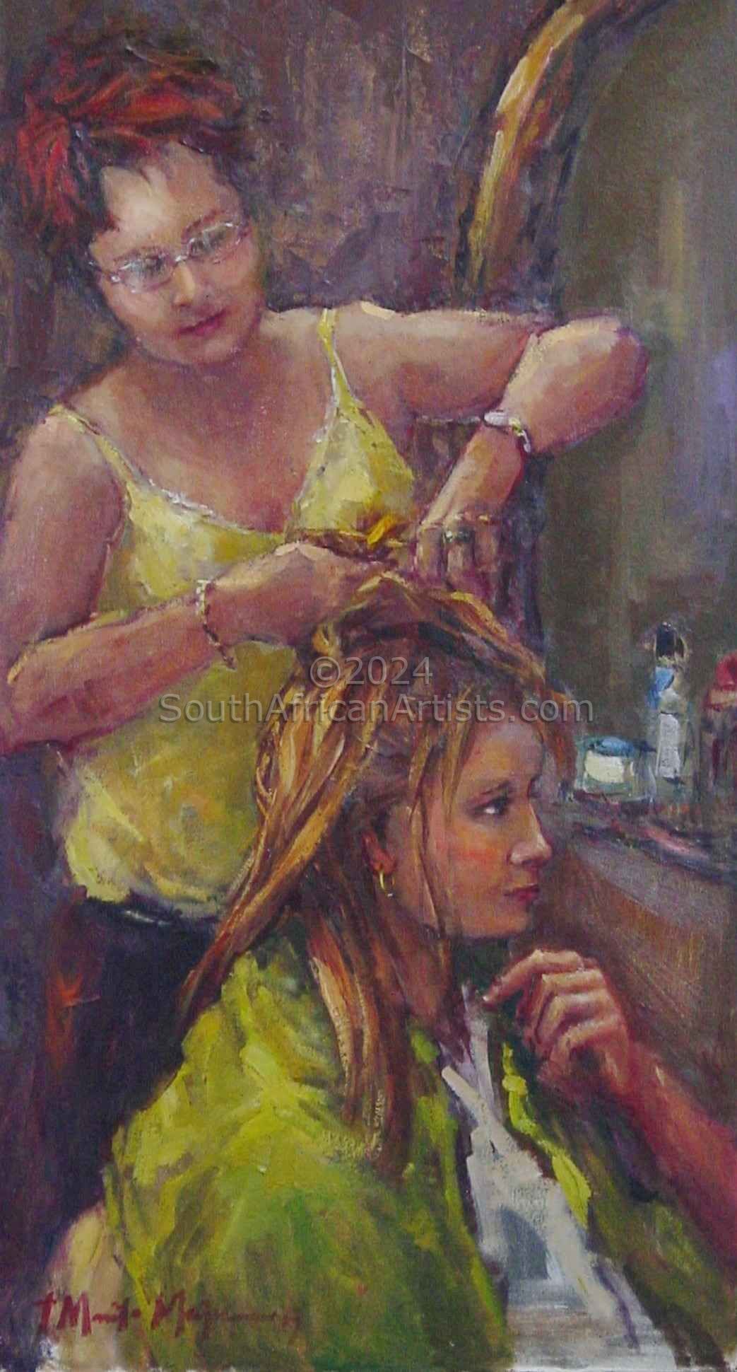 Hairdresser with Client