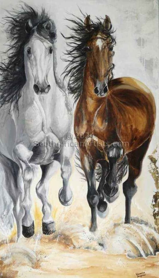 White and Brown Horse