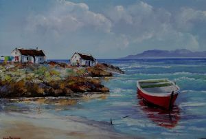 "Sea Cottages with Boat"