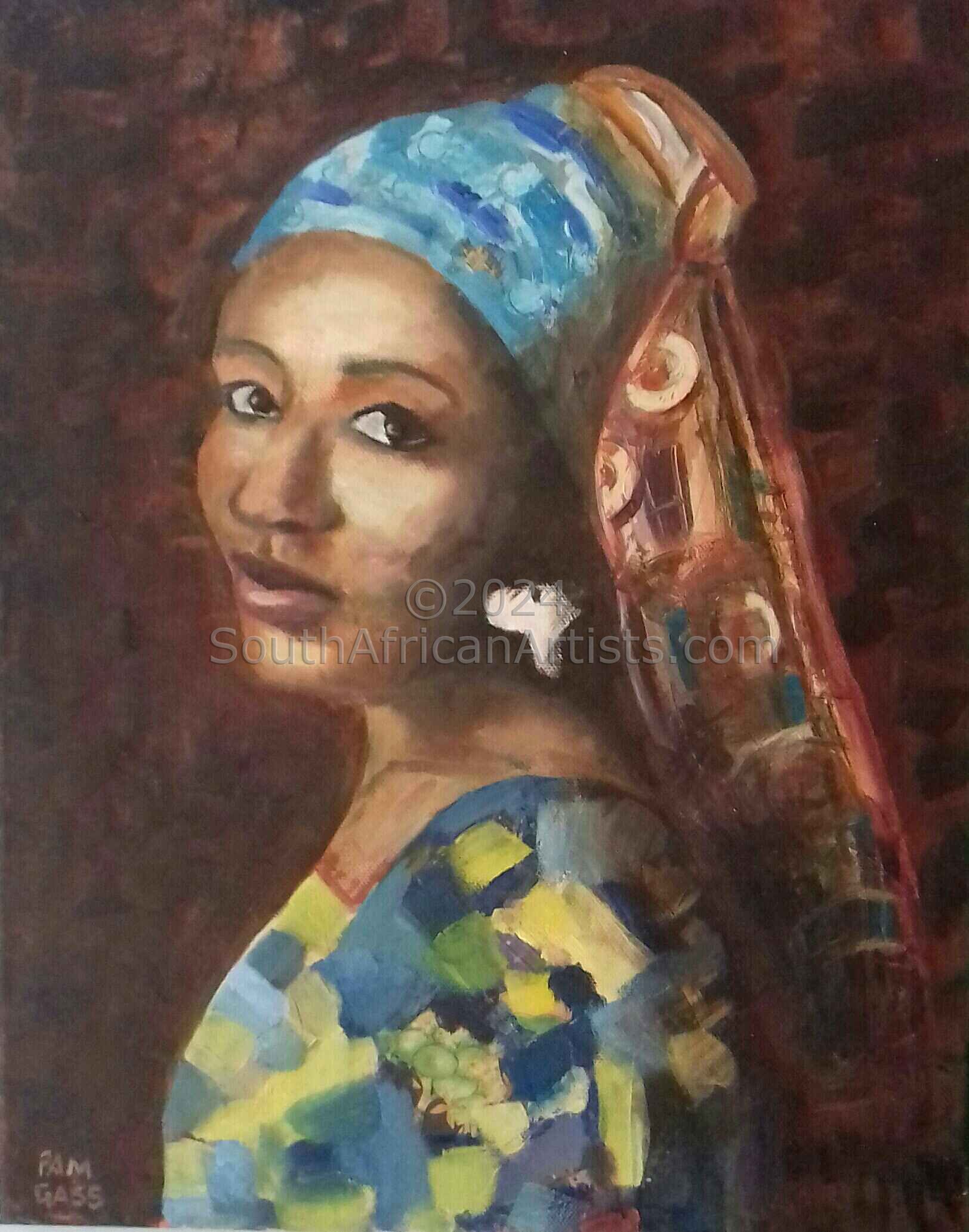 African Lady with Earring