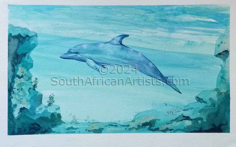 Dolphin Watercolour