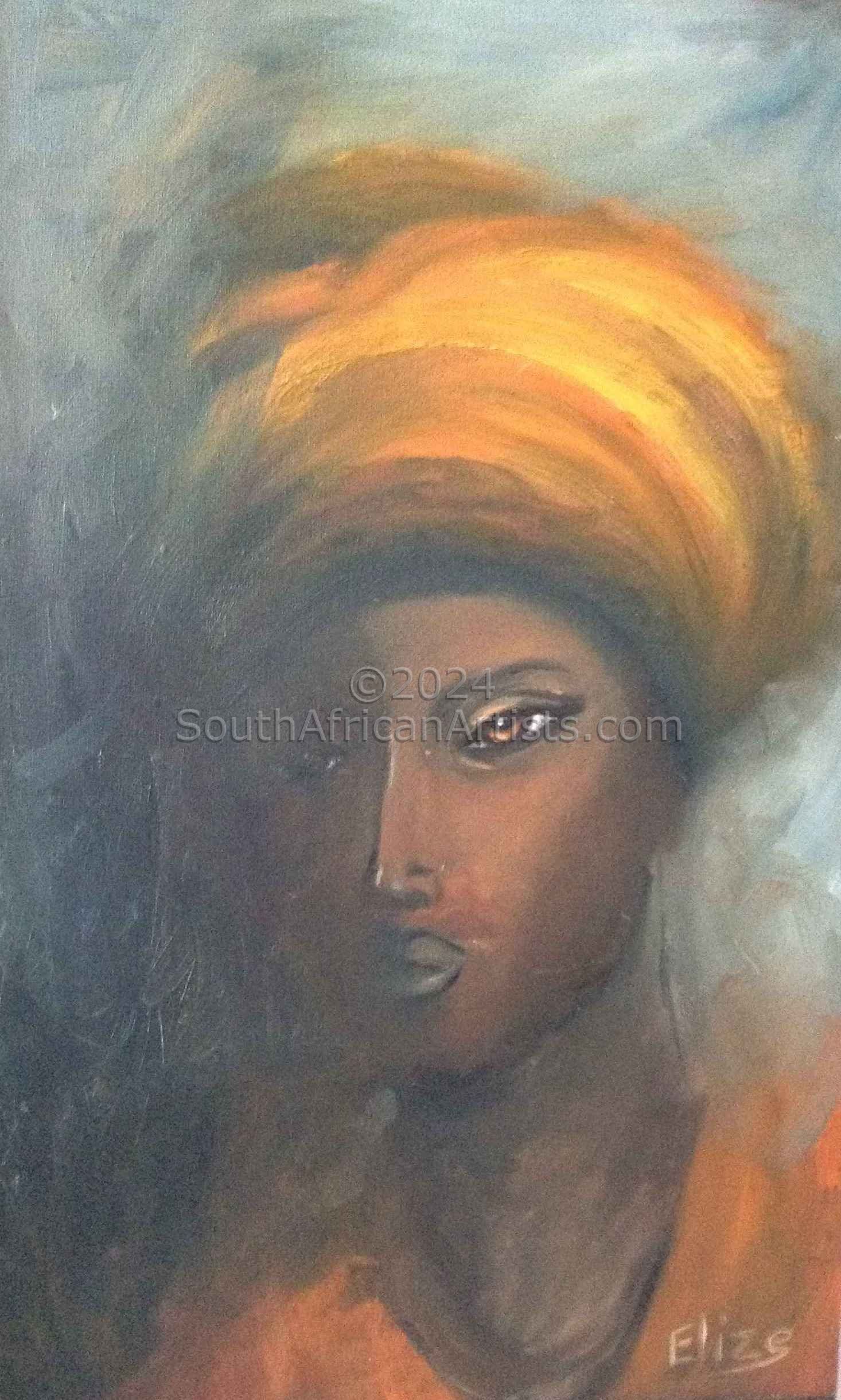 Slamaaier - Portrait of a Coloured Woman dressed