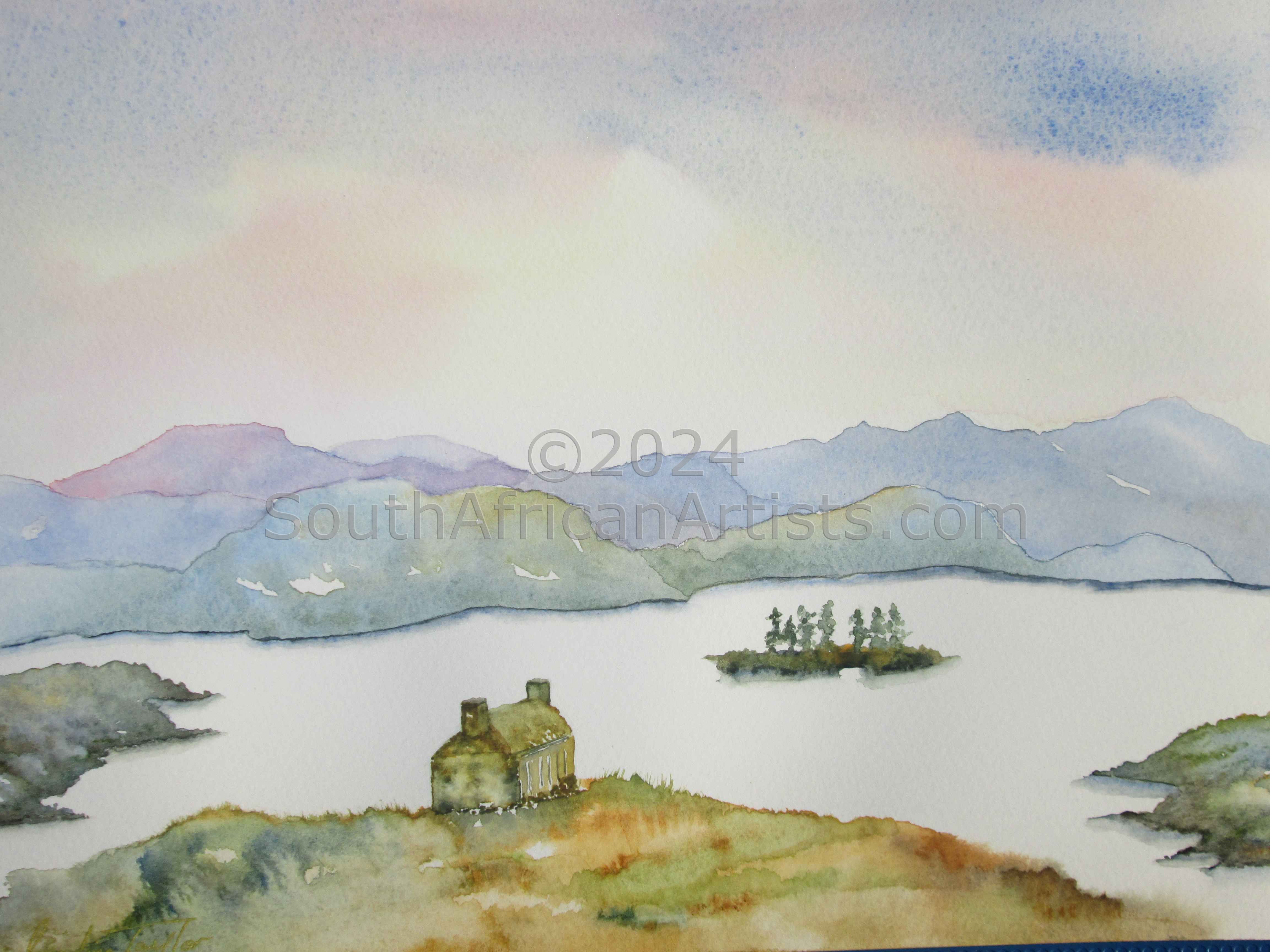 Loch Stack Scotland Original Watercolour