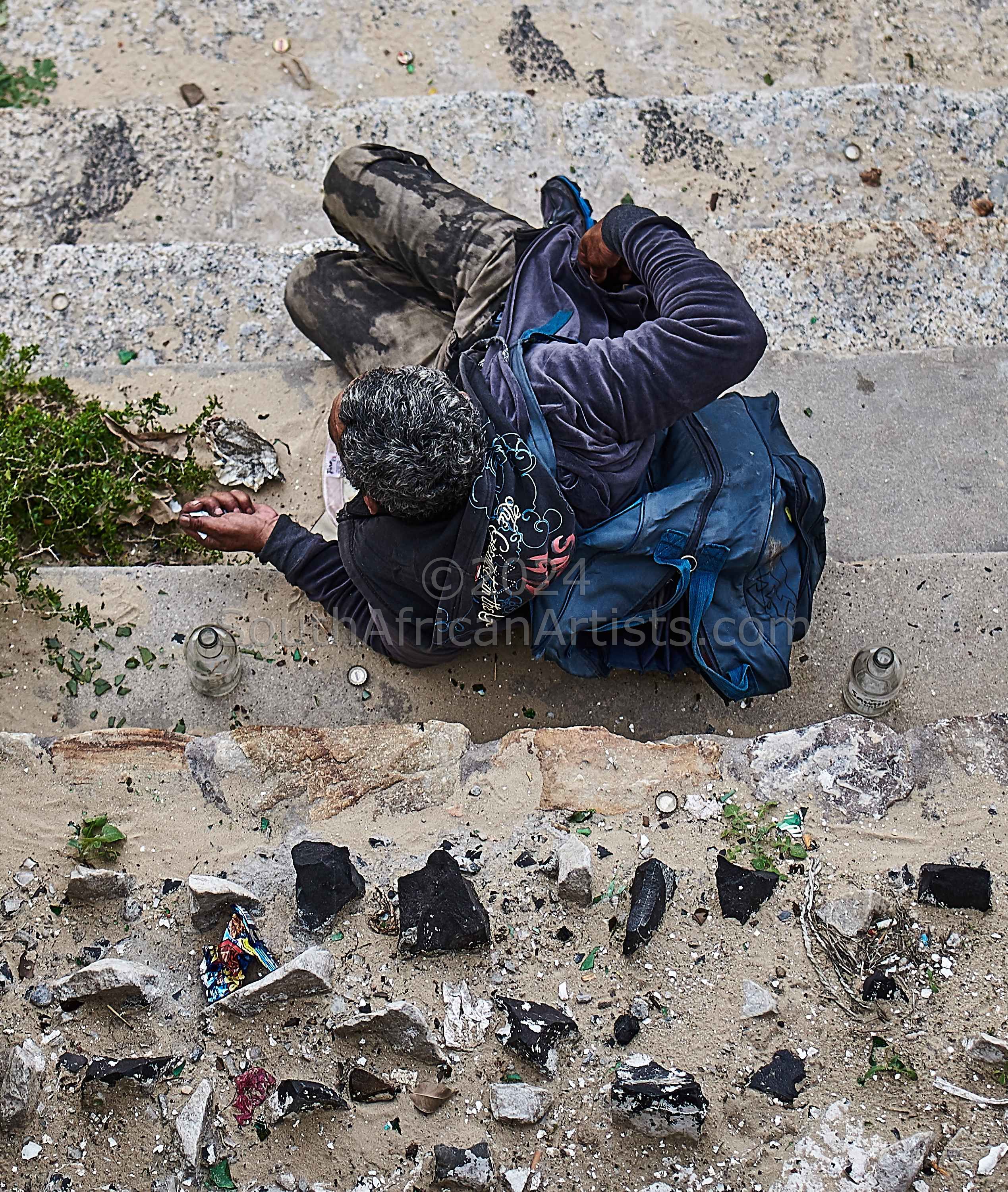 Homeless Man in Kalk Bay