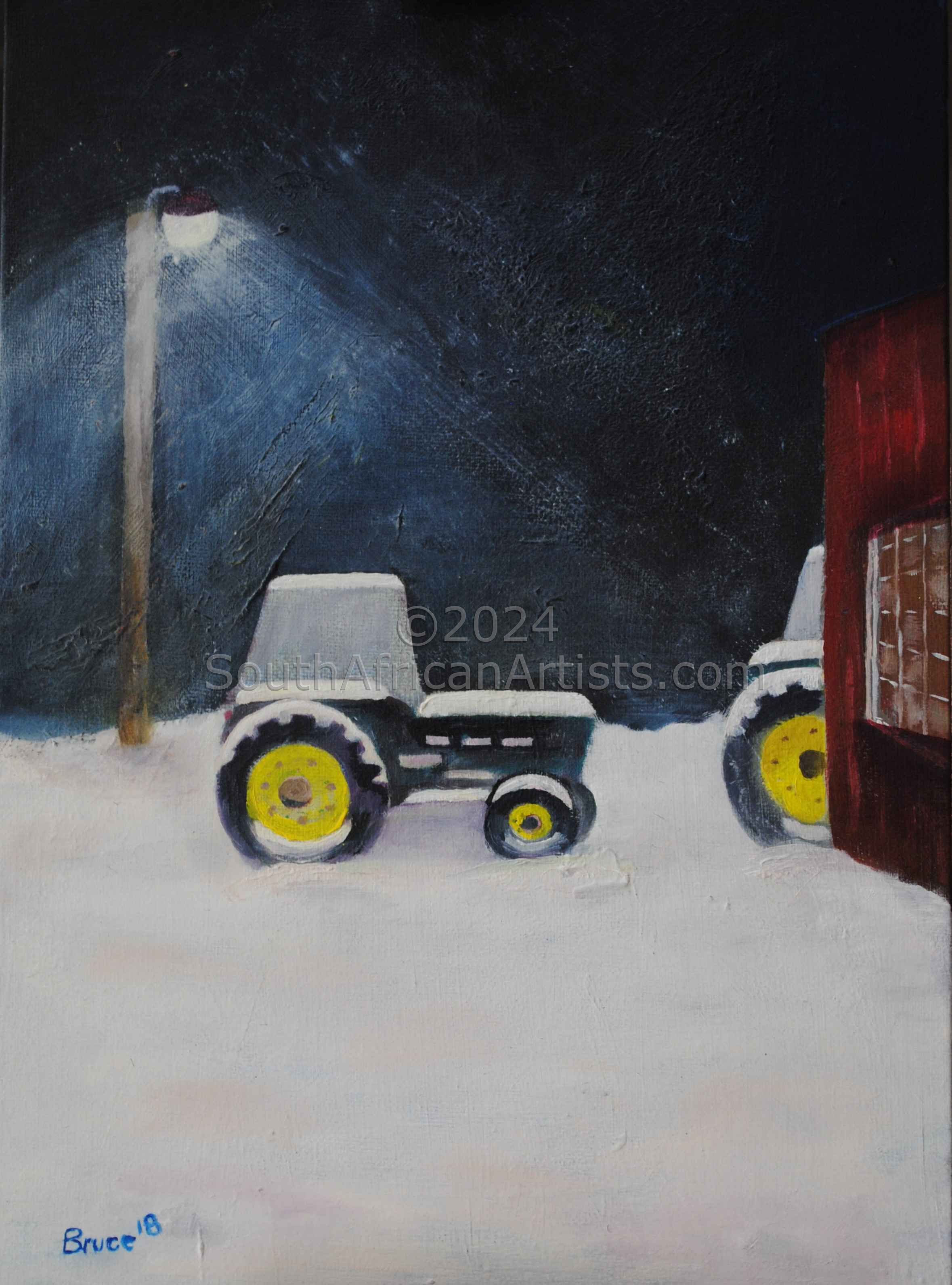 Tractors in The Snow