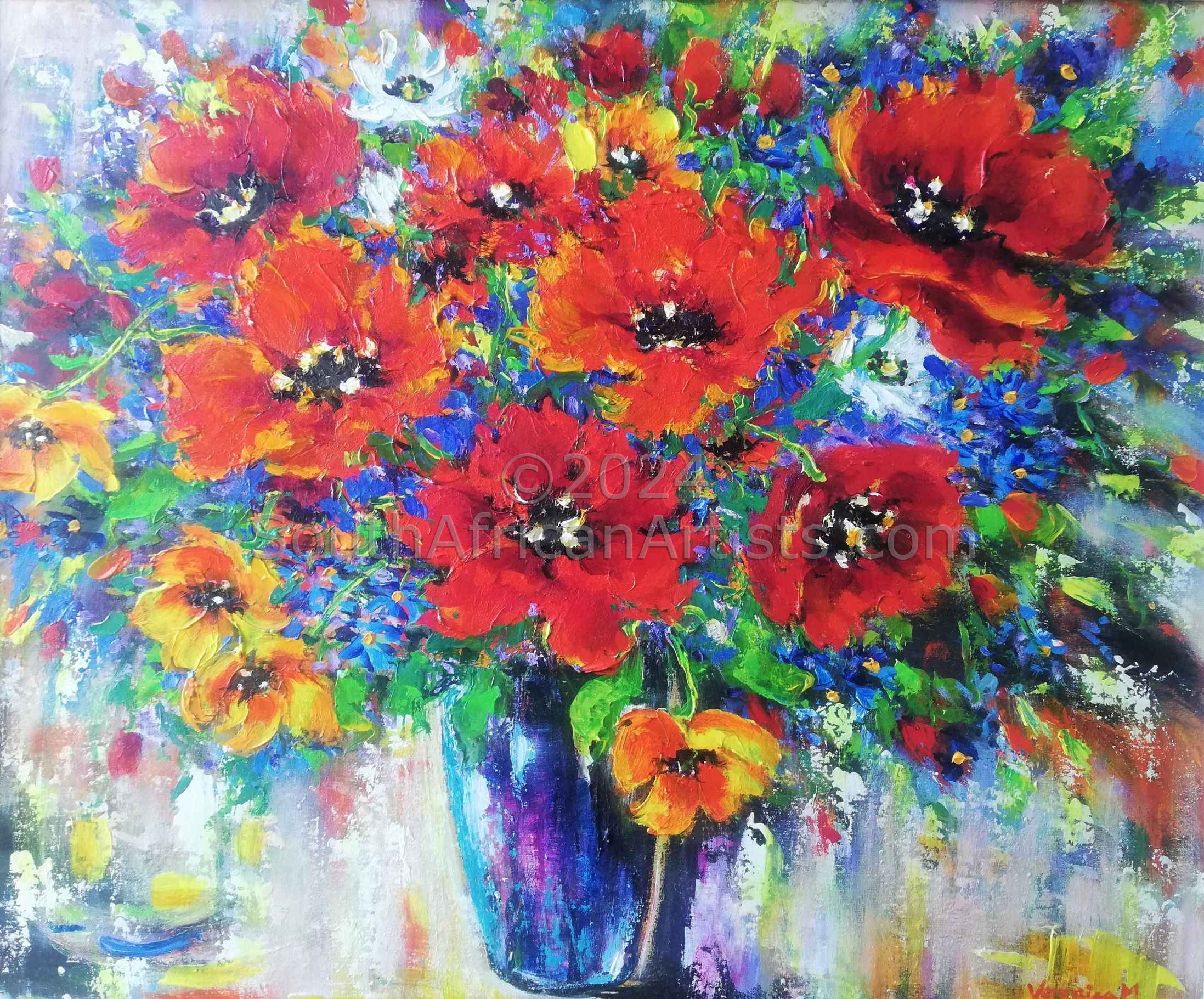 The Poppies In The Vase