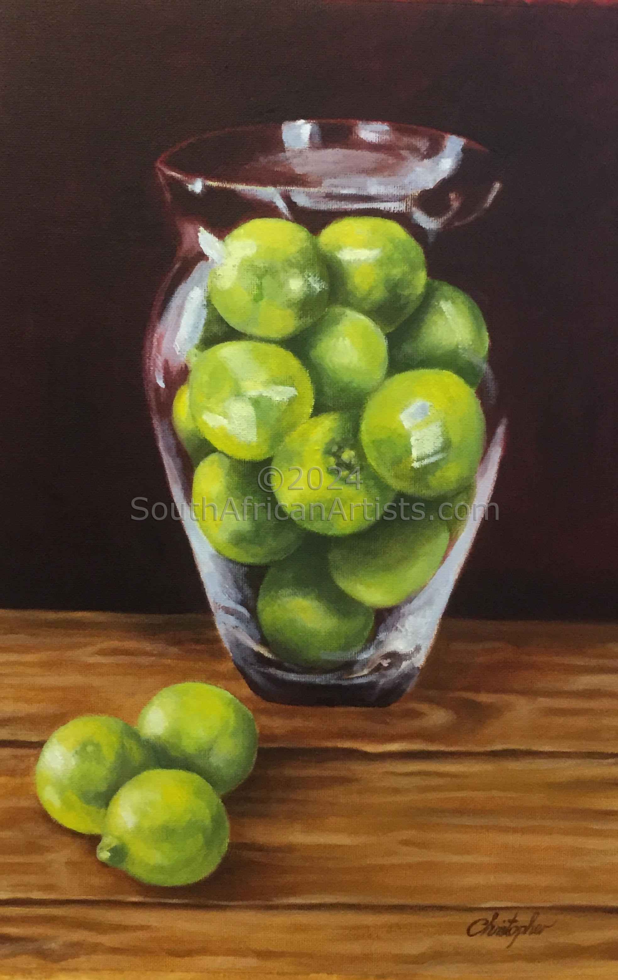 Lime in a Glass Jar