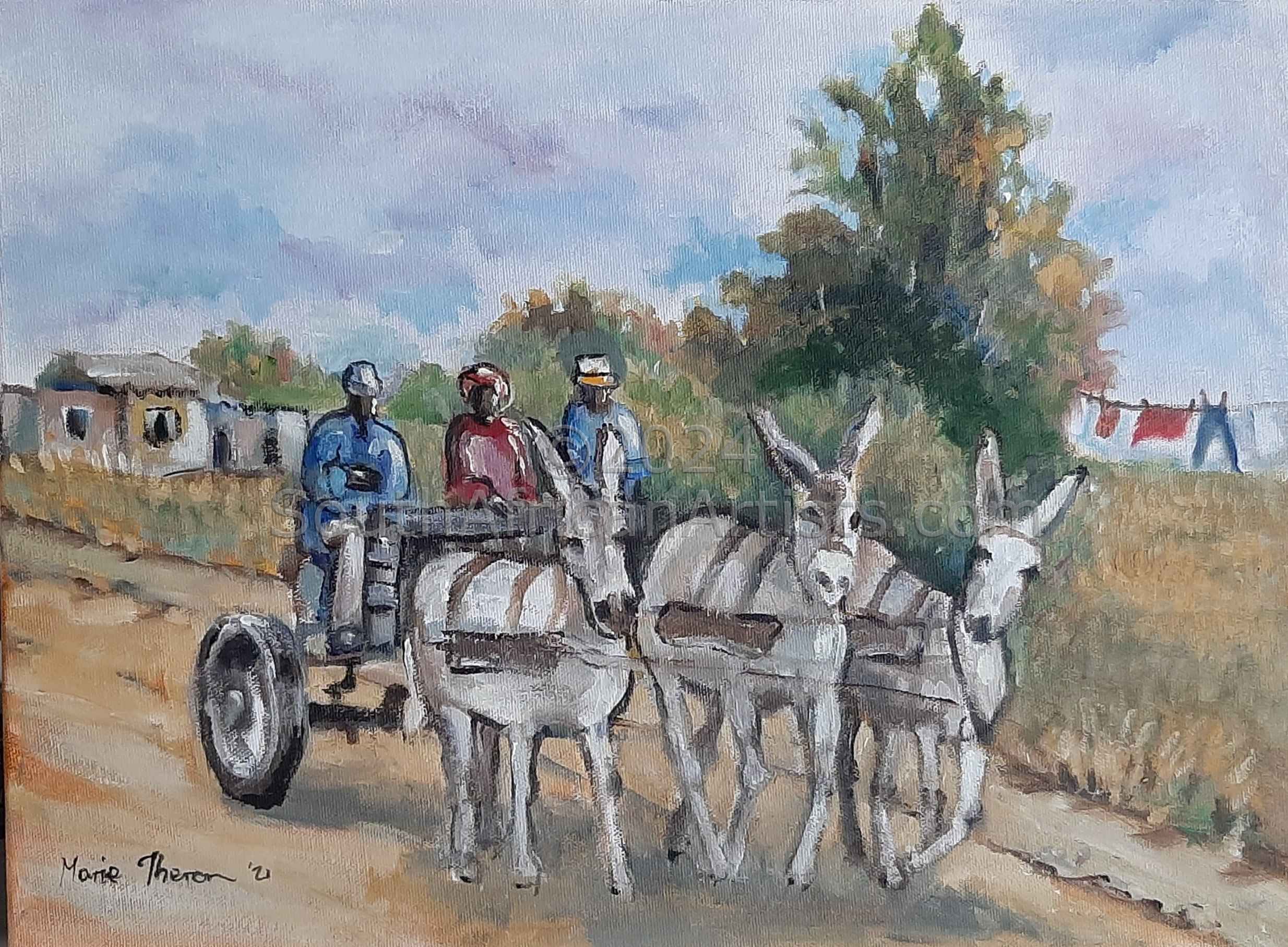 Donkey Cart Near Molopo