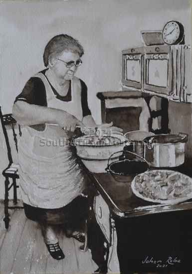 Grandma in Kitchen