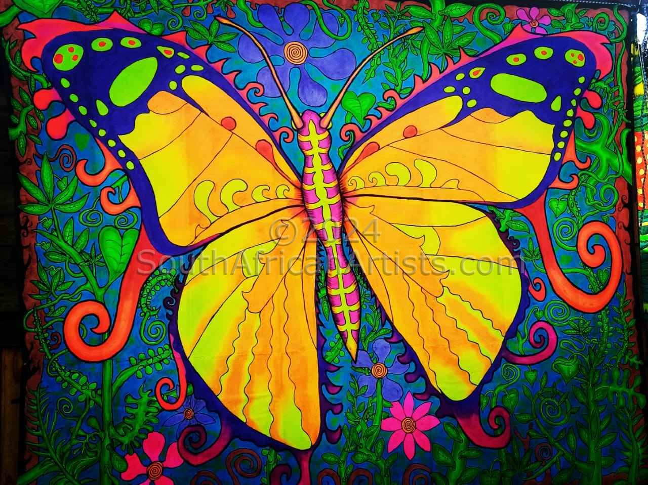 Butterfly UV art 