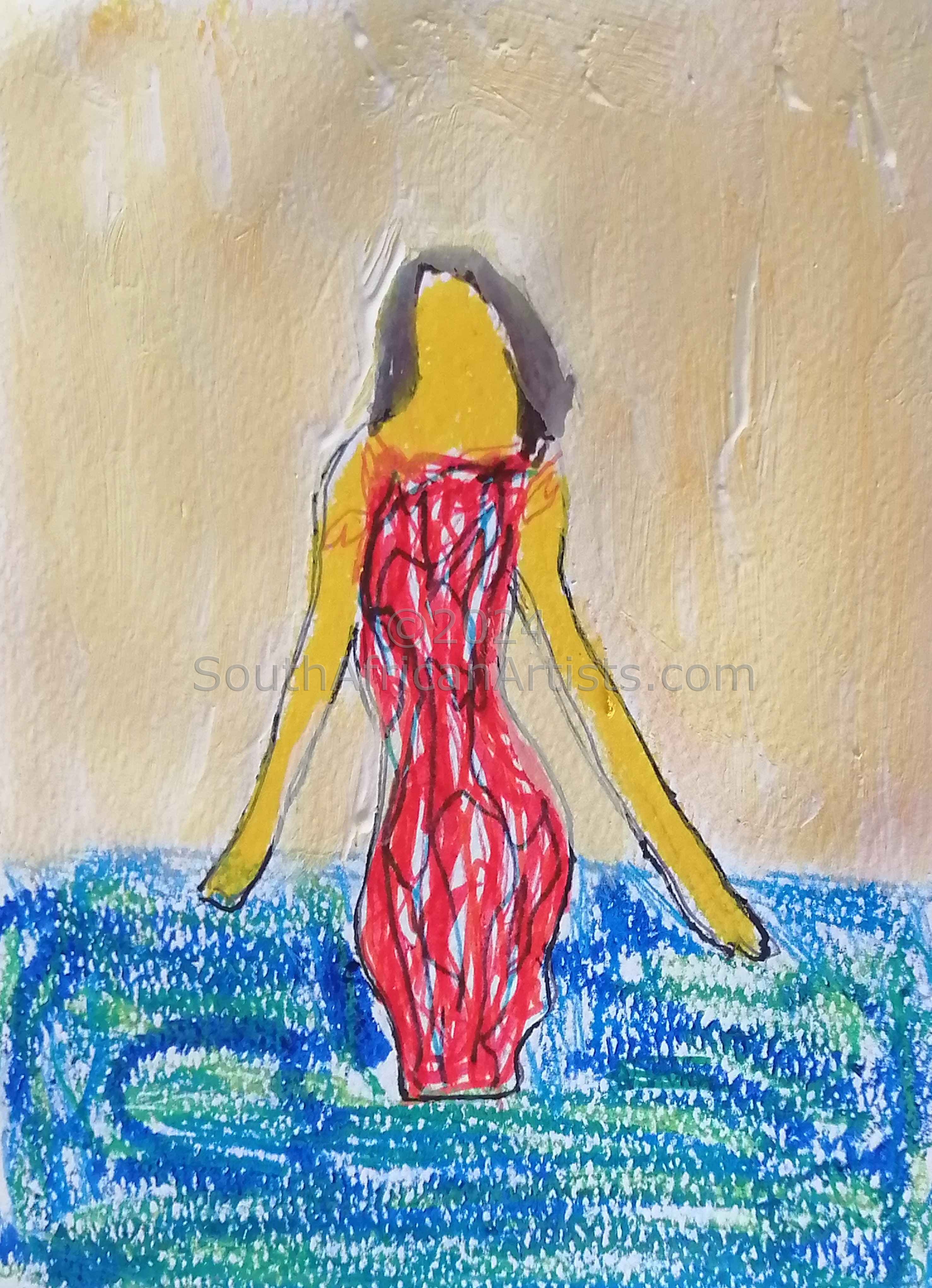 The Red Dress Lady in the Water