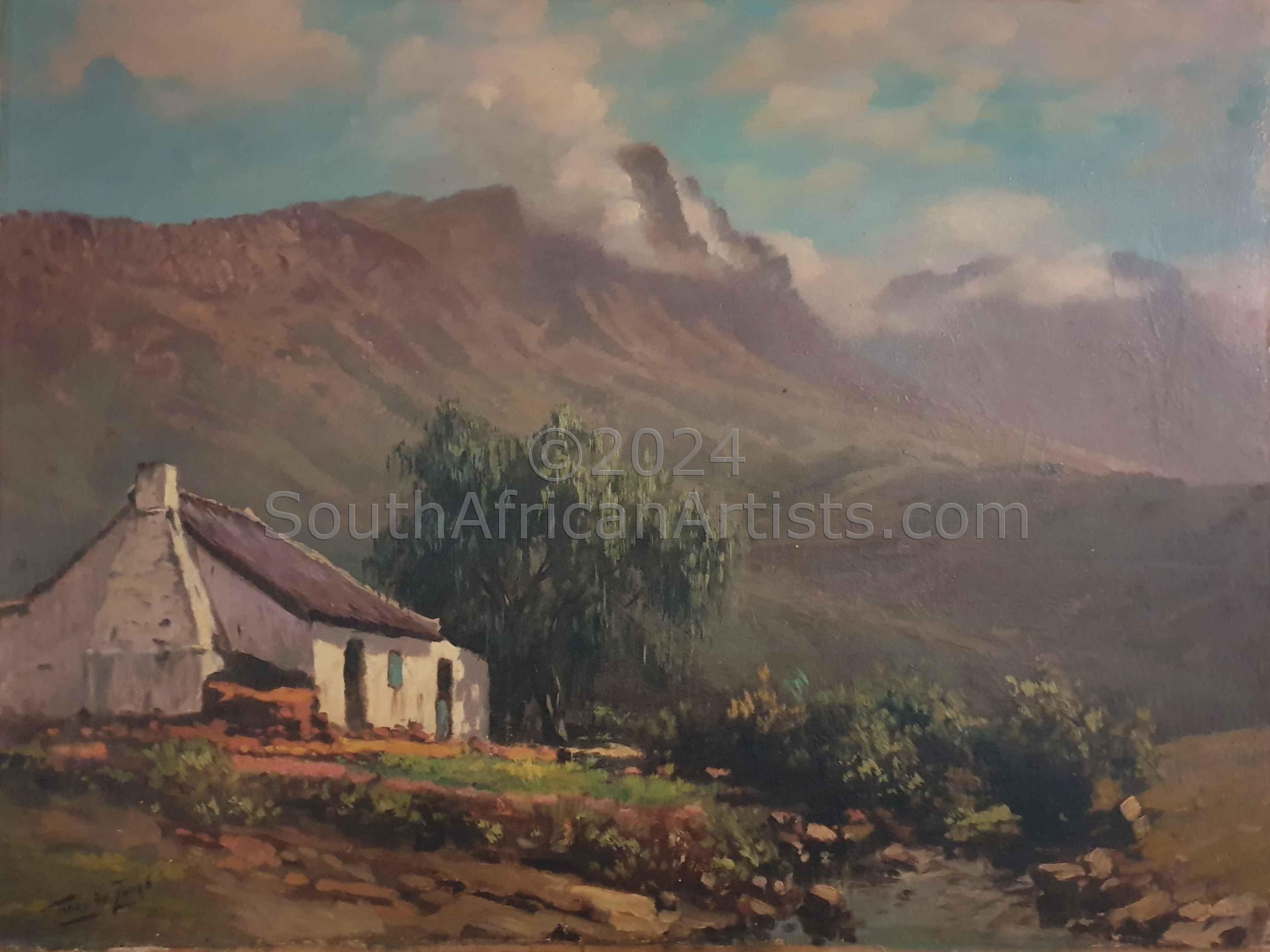 Mountain Landscape with Cottage