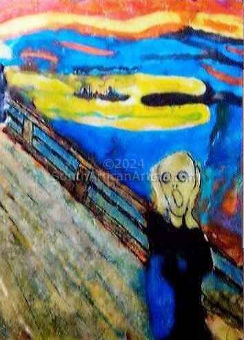The Scream (Edvard Munch 1893) Replica in Wax