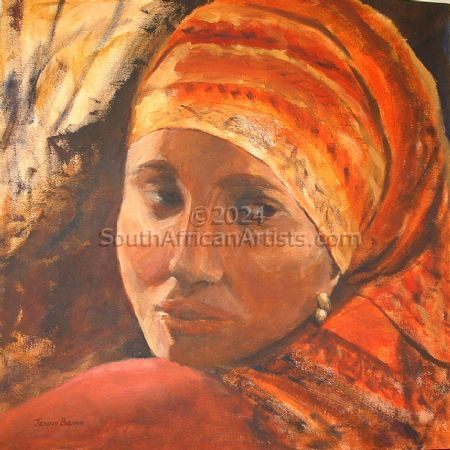 Girl with Red Headscarf