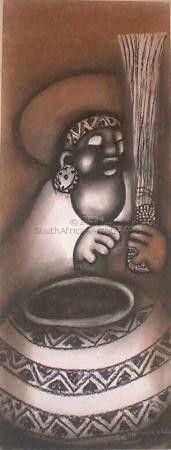 woman with calabash