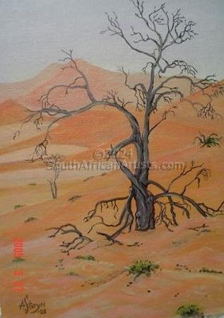 Dry Tree in Namib Desert