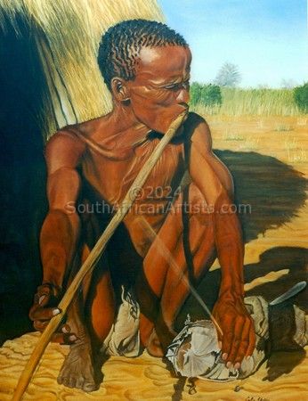Bushman playing instrument