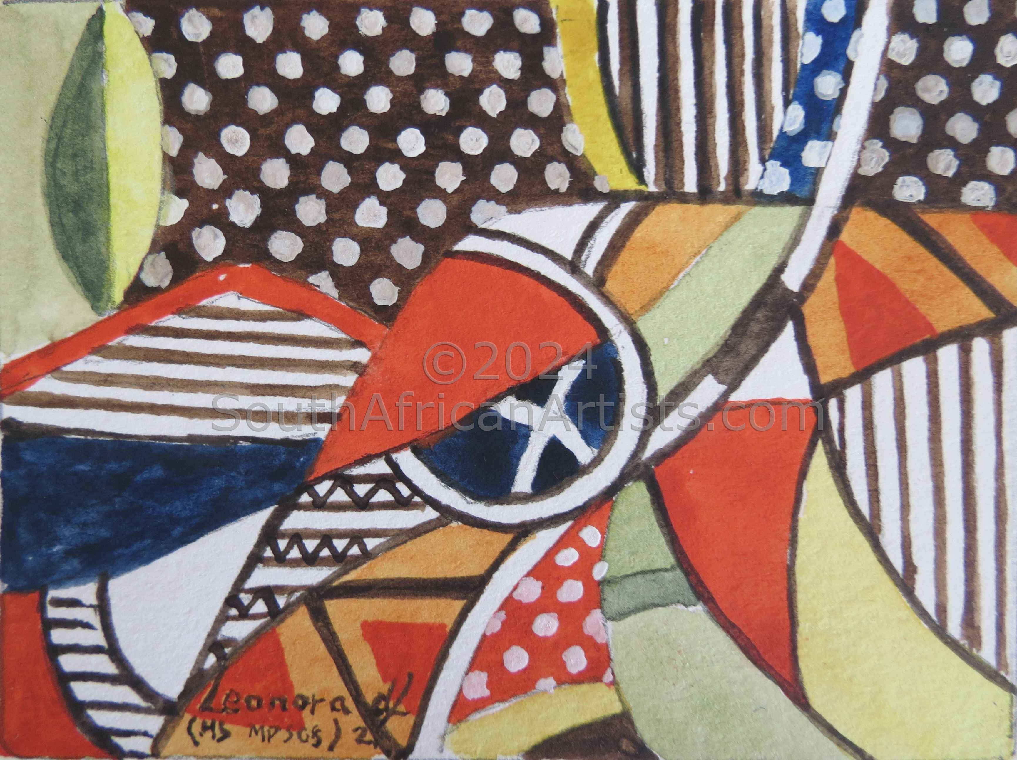 MINIATURE- African abstract 1