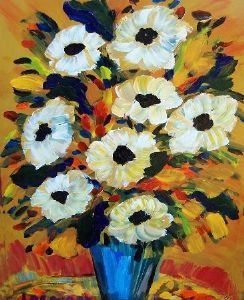 "White Sunflowers"