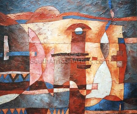 The Tribesman Abstract Painting