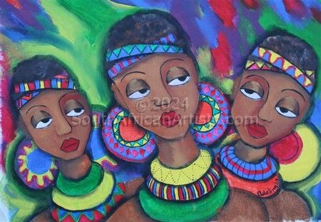 1d Zulu Girls' Big Earrings
