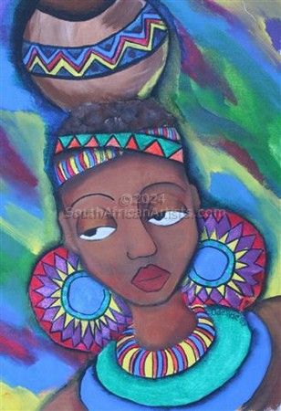 Zulu Girl with Pot