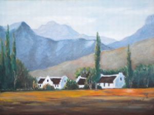 "Cottages in mountain"