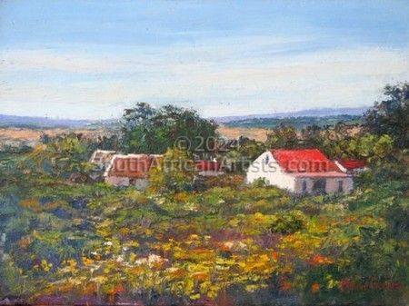 Red Roofs and Veld Flowers