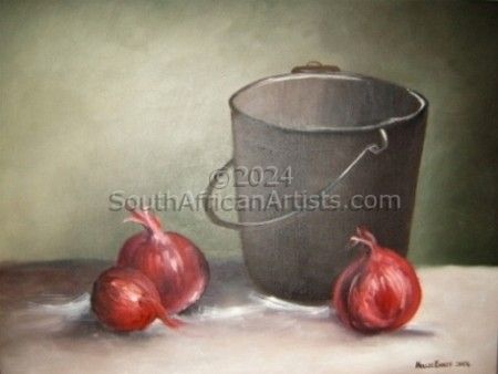 Still Life with Red Onions