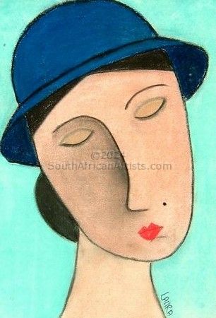 Lady With Blue Hat
