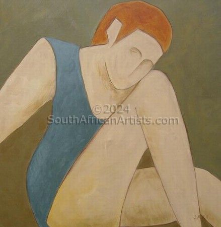 Abstract figure in blue