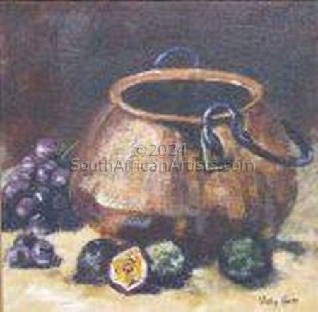 Copper pot & granadillas