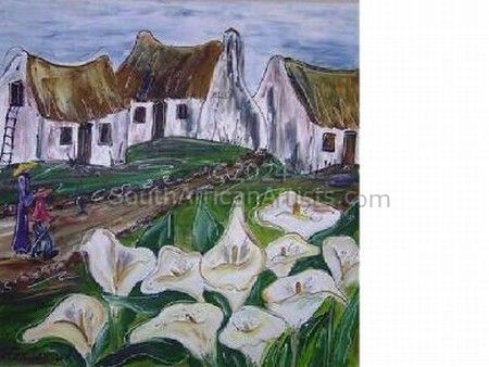 Lillies and Village