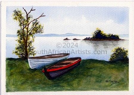 Boats on Lough - Ireland