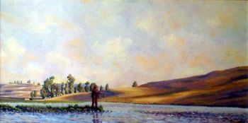 "Tim Fishing at Dullstroom Dam"