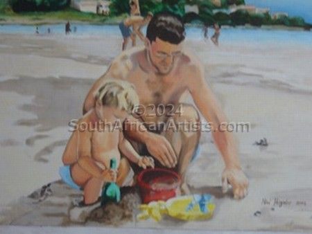 Bikini Beach, father and son