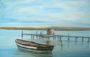"Jetty and boat"