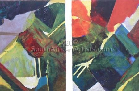 Diptych : Abstract