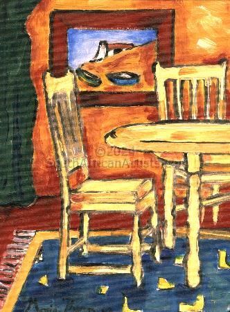 Yellow Table and Chairs