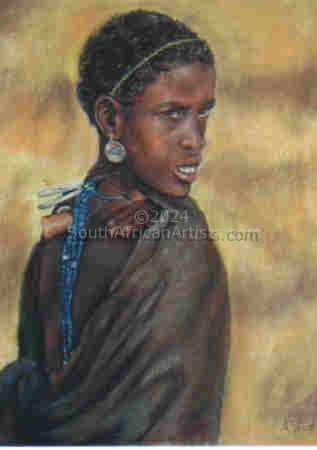 Himba Girl: after photographer